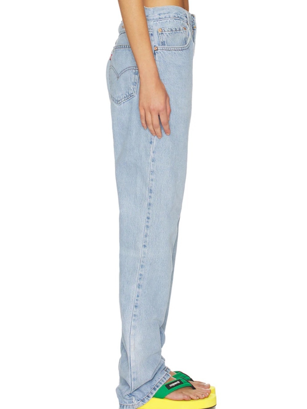 Aligrace Signature Baggy Straight Leg Jeans Light Medium blue Revolve $418 31 - Picture 4 of 13